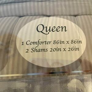 Alta Vida 3 piece Embossed Queen Comforter Set.